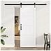 Porta Scorrevole con Set di Accessori 'ORKDAL'Bianco Legno Massello di Pino - Foto miniatura 2