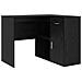 Scrivania Angolare Rovere Nero 102x88x75 cm Legno Ingegnerizzato - Foto miniatura 1