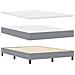 Letto box spring con materasso Grigio chiaro 160 x 200 cm - Foto miniatura 1