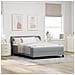 Letto box spring con materasso Grigio chiaro 160 x 200 cm - Foto miniatura 2