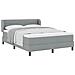 Letto box spring con materasso Grigio chiaro 160 x 200 cm - Foto miniatura 3