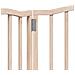 Cancello per Cani Pieghevole 3 Pannelli 150 cm Legno di Pioppo - Foto miniatura 8