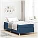 Letto a molle con materasso Blu e Bianco 100 x 200 cm Schiuma - Foto miniatura 2