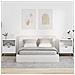 Comodini 2 pcs Bianco 49 x 36 x 61 cm Legno multistrato - Foto miniatura 2