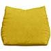 Cuscino per Schiena Giallo 45 x 20 x 35 cm Tessuto in Cords - Foto miniatura 6