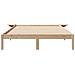 Letto con Tavolini Laterali Naturale 140 x 220 cm Pino massello - Foto miniatura 5