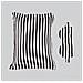 Set Mascherina E Federa In Seta A Righe - Compagno Di Sonno Da Viaggio White+black - Foto miniatura 3