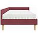 Struttura Letto Angolare con Materasso 2 pcs Grigio Tessuto - Foto miniatura 8