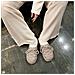 Pantofole Calde In Montone Stile Birkenstock Con Lacci - Comfort E Stile Gray 39 - Foto miniatura 4