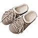 Pantofole Calde In Montone Stile Birkenstock Con Lacci - Comfort E Stile Gray 39 - Foto miniatura 1