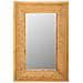 Specchio Da Parete In Legno E Rete Marrone 60x04x90h - Foto miniatura 3