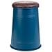 Sgabello In Metallo Rivestito Stampato Blu 33x47 - Foto miniatura 5