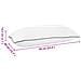 Cuscino Shread Bianco 60 x 40 x 14,5 cm Schiuma Memory - Foto miniatura 7