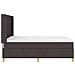 Letto a molle con materasso Marrone Scuro 140 x 200 cm Tessuto - Foto miniatura 8