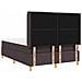 Letto a molle con materasso Marrone Scuro 140 x 200 cm Tessuto - Foto miniatura 9