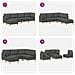 Set di divani modulari con spazio di archiviazione 5 pcs - Foto miniatura 9