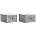 Mobiletto da notte a muro con cassetto 2 pcs Grigio Cemento - Foto miniatura 1