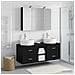 Set di mobili per il bagno 4 pcs Rovere Nero - Foto miniatura 4