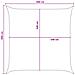 Telo Ombra Blu e Bianco 6 x 6 m HDPE - Foto miniatura 8