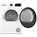 DH1I800UWDEA asciugatrice Libera installazione Caricamento frontale 8 kg Bianco - Foto miniatura 6