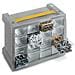 Cassettiera Bricolage Poker 16 grigio sky L27,9 x P15 x H19,5 - Foto miniatura 1