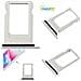 Ricambio Cassetto Tray Porta Sim Card Slot Silver Apple Iphone 8+ 8 Plus - Foto miniatura 1