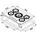 Piano Cottura FHMF7554GDCCOY a Gas 5 Fuochi Gas Colore Ostrica - Foto miniatura 2