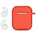 Aircase Custodia in Silicone per Auricolari AirPods Colore Arancione - Foto miniatura 1