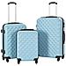 Set Trolley a Custodia Rigida 3 pz Blu in ABS - Foto miniatura 1