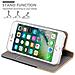 Custodia Compatibile Con Apple Iphone 7 / 7s / 8 / Se 2020 In Blu Scuro Marrone - Coperchio Protettiva Con Chiusura Magnetica, Funzione Stand E Tasca Per Le Carte - Foto miniatura 6