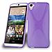 Htc Desire 826 Custodia Silicone Tpu Disegno X In Lila Orchidea - Morbida Cover Protettiva Super Sottile Con Bordo Protezione - Back Case Ultra Slim Gel Bumper Fina Antiurto Guscio Originale - Foto miniatura 1