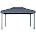 Gazebo 400x300 Cm Antracite Alluminio - Foto miniatura 2