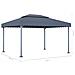 Gazebo 400x300 Cm Antracite Alluminio - Foto miniatura 5