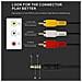 35 Mm A Rca Av Videocamera Cavo Video Maschio Di 3.5mm 3rca Maschio Stereo Audio Video Aux Cavo Per Smartphone Mp3 Compresse Altoparlanti Home Theater Qicheng Lys (35 Dritto Al 3rca 1m)  - Foto miniatura 3