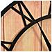 Orologio da Parete 39 cm Marrone e Nero in MDF e Ferro - Foto miniatura 2