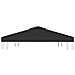 Copertura Superiore per Gazebo a 2 Strati 310 g /m² 3x3 m Nera - Foto miniatura 4