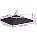 Copertura Superiore per Gazebo a 2 Strati 310 g /m² 3x3 m Nera - Foto miniatura 5