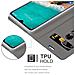 Custodia Compatibile Con Xiaomi Mi Cc9 In Blu Scuro Nero - Coperchio Protettiva Con Chiusura Magnetica, Funzione Stand E Tasca Per Le Carte - Foto miniatura 4