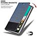 Custodia Compatibile Con Xiaomi Mi Cc9 In Blu Scuro Nero - Coperchio Protettiva Con Chiusura Magnetica, Funzione Stand E Tasca Per Le Carte - Foto miniatura 6