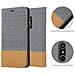 Custodia Compatibile Con Alcatel 3 In Grigio Chiaro Marrone - Coperchio Protettiva Con Chiusura Magnetica, Funzione Stand E Tasca Per Le Carte - Foto miniatura 6