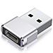 Adattatore Usb In Argento - Convertitore Adattatore Da Usb C A Usb - Foto miniatura 1