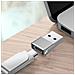 Adattatore Usb In Argento - Convertitore Adattatore Da Usb C A Usb - Foto miniatura 3