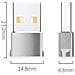 Adattatore Usb In Argento - Convertitore Adattatore Da Usb C A Usb - Foto miniatura 6