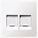 Meg4562-0325 Bianco Placca Copripresa E Copri Interruttori - Foto miniatura 1