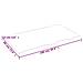 Piano Bagno Marrone Chiaro 100x60x2 cm Legno Massello Trattato - Foto miniatura 2