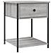 Comodini 2 Pz Grigio Sonoma 44x45x58 Cm In Legno Multistrato - Foto miniatura 3