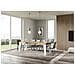Tavolo Allungabile 90x130/390 Cm Naxy Mix Piano Bianco Frassino - Gambe Noce - Quercia Natura /bianco Frassino - Foto miniatura 3
