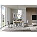 Tavolo Allungabile 90x130/390 Cm Naxy Mix Piano Bianco Frassino - Gambe Noce - Quercia Natura /bianco Frassino - Foto miniatura 4