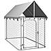 Gabbia per Cani da Esterno con Tetto 200x100x150 cm - Foto miniatura 1