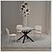 Tavolo Allungabile 90x90/194 Cm Clerk Premium Piano Cemento - Gambe Antracite - Foto miniatura 3